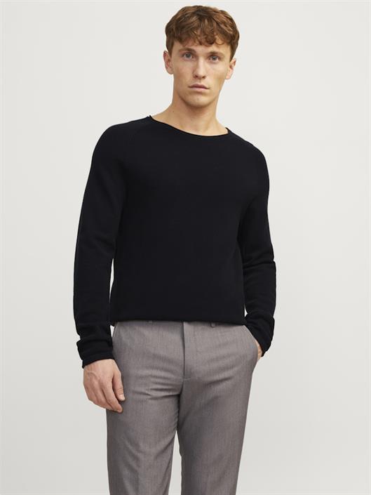 jjehill-knit-crew-neck-noos-black