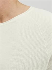 JJEHILL KNIT CREW NECK NOOS cloud dancer