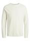 JJEHILL KNIT CREW NECK NOOS cloud dancer