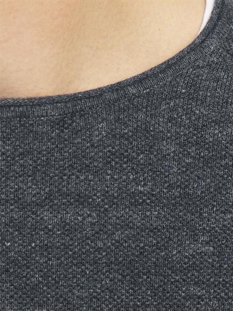 JJEHILL KNIT CREW NECK NOOS dark grey melange