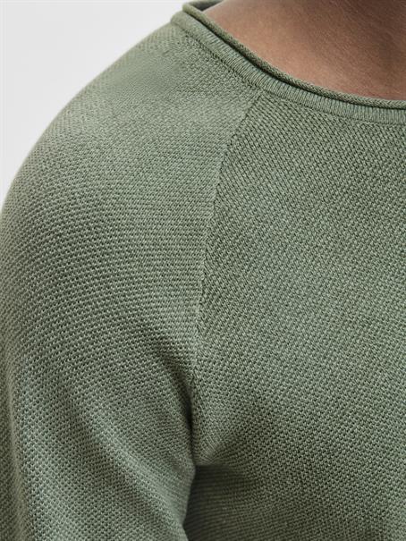 JJEHILL KNIT CREW NECK NOOS laurel wreath