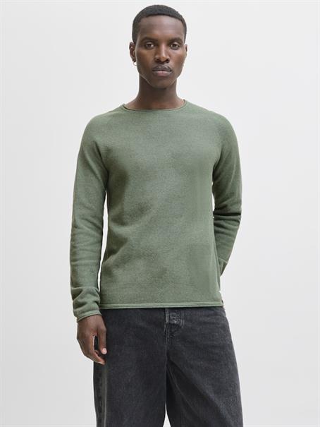 JJEHILL KNIT CREW NECK NOOS laurel wreath