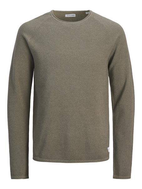 JJEHILL KNIT CREW NECK NOOS vetiver