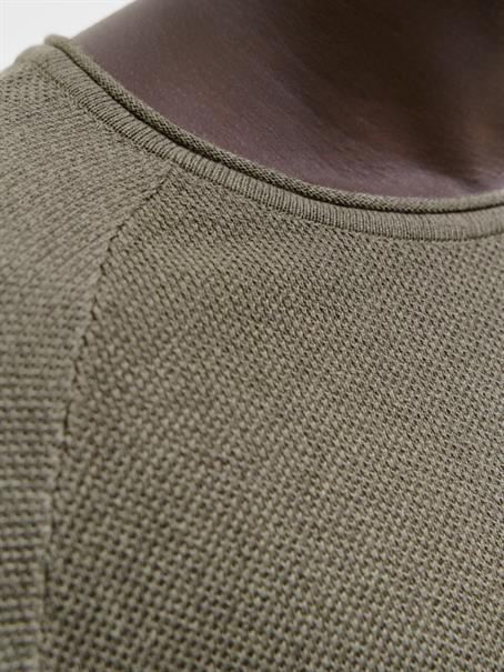 JJEHILL KNIT CREW NECK NOOS vetiver