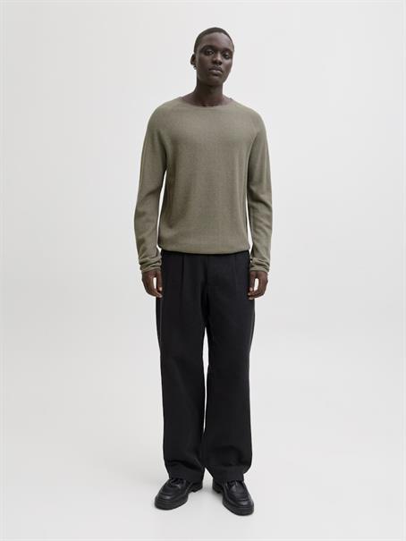 JJEHILL KNIT CREW NECK NOOS vetiver