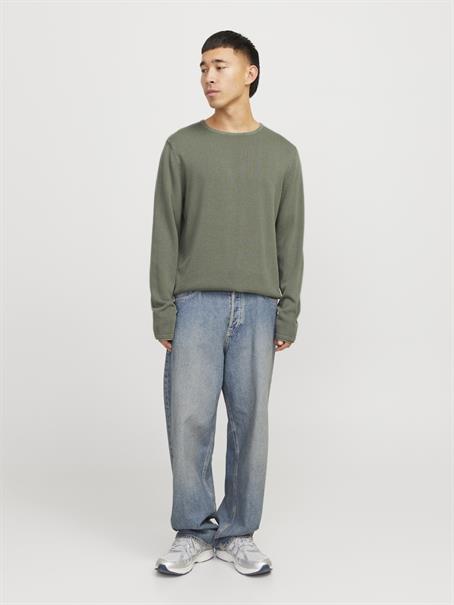 JJELEO KNIT CREW NECK NOOS agave green
