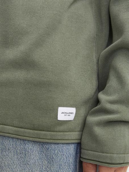 JJELEO KNIT CREW NECK NOOS agave green