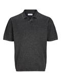 JJELEO KNIT POLO SS LN caviar