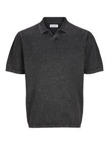 JJELEO KNIT POLO SS LN caviar