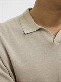 JJELEO KNIT POLO SS LN crockery