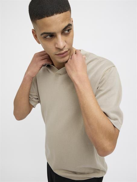 JJELEO KNIT POLO SS LN crockery