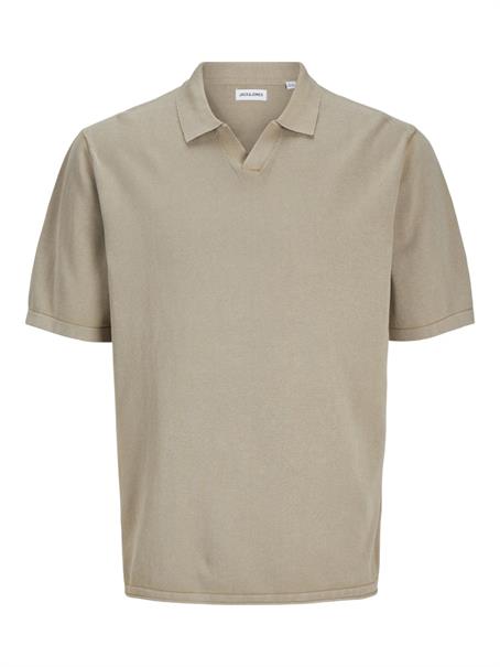 JJELEO KNIT POLO SS LN crockery