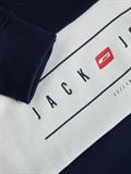 JJELLIOT BLOCK SWEAT CREW NECK navy blazer
