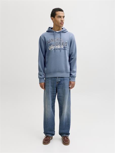 JJELOGO SWEAT HOOD 2 COL 25/26 NOOS blue mirage