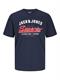JJELOGO TEE SS O-NECK 2 COL SS25 SN sky captain