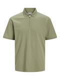 JJEMAC ZIP SS POLO SN oil green