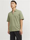 JJEMAC ZIP SS POLO SN oil green