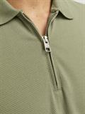 JJEMAC ZIP SS POLO SN oil green