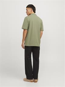 JJEMAC ZIP SS POLO SN oil green