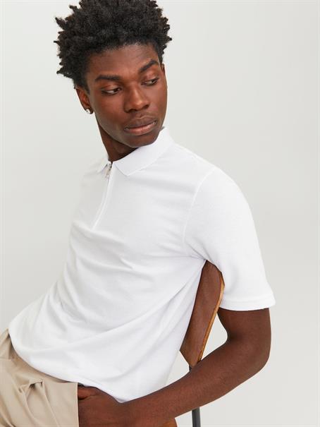 JJEMAC ZIP SS POLO SN white