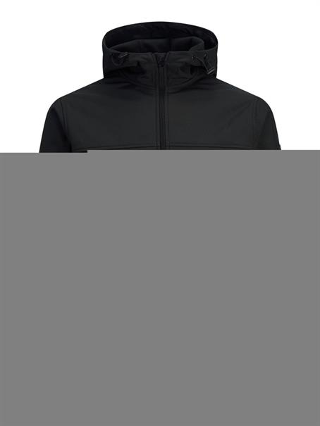 JJEMARVIN HOOD SOFTSHELL NOOS black