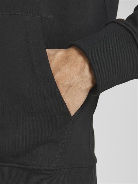 JJEORGANIC BASIC SWEAT HOOD NOOS black
