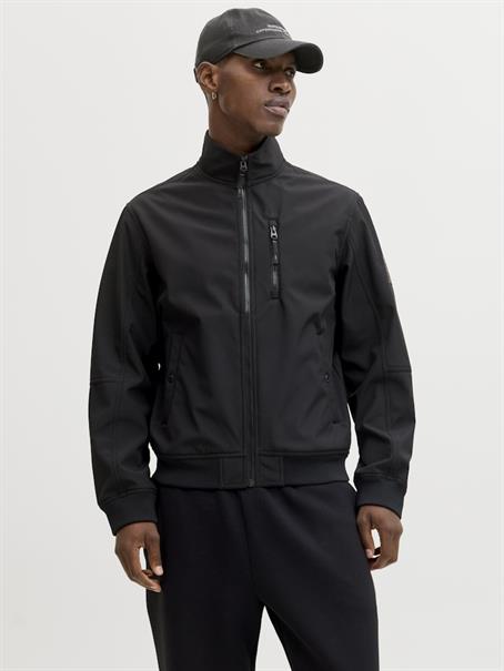 JJEPARKER SOFTSHELL BOMBER SN black