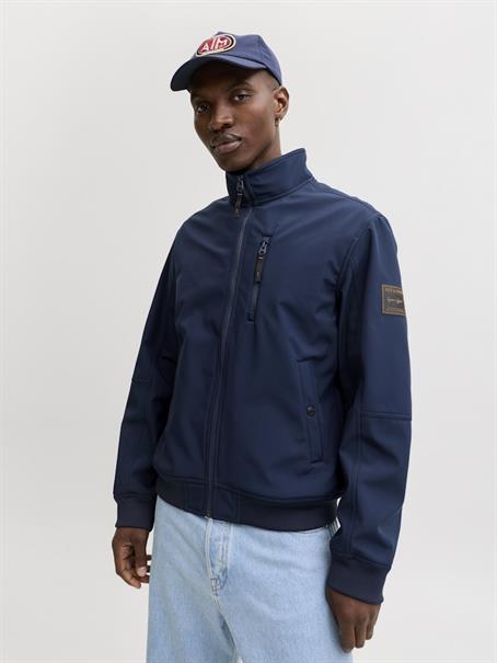 JJEPARKER SOFTSHELL BOMBER SN navy blazer