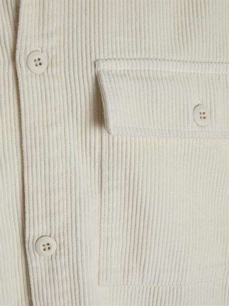 JJEPERFECT CORDUROY OVERSHIRT LS SN antique white