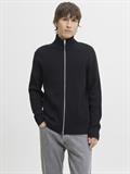 JJEPERFECT KNIT ZIP CARDIGAN SN black