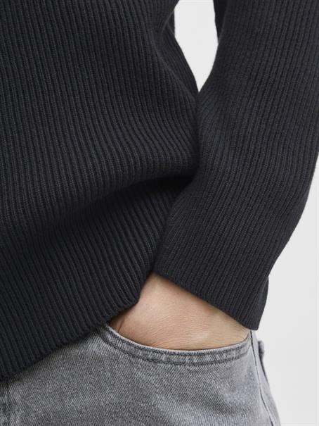 JJEPERFECT KNIT ZIP CARDIGAN SN black
