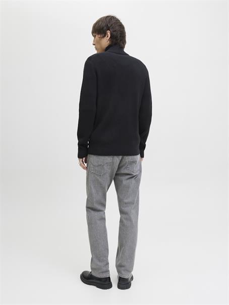 JJEPERFECT KNIT ZIP CARDIGAN SN black