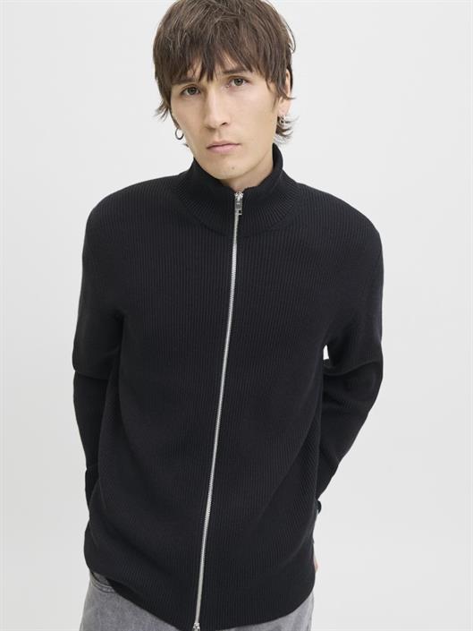 jjeperfect-knit-zip-cardigan-sn-black