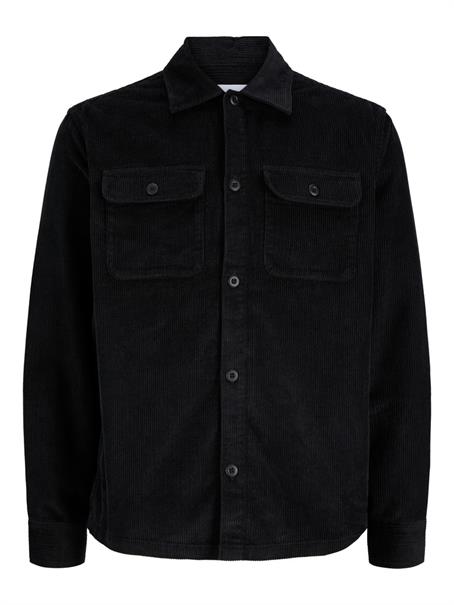 JJEREGENT CORD OVERSHIRT LS SN black