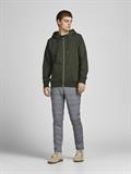 JJESOFT BASIC SWEAT ZIP HOOD NOOS forest night