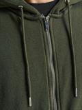 JJESOFT BASIC SWEAT ZIP HOOD NOOS forest night