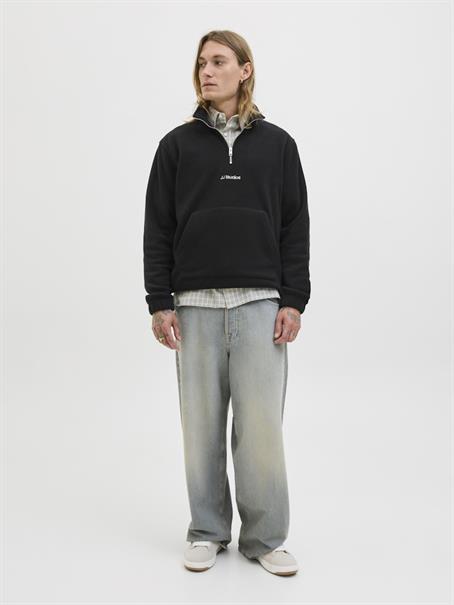 JJESOHO HALF ZIP FLEECE SN black
