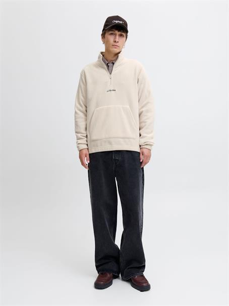 JJESOHO HALF ZIP FLEECE SN moonbeam