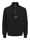 JJESOHO SWEAT QUARTER ZIP HN NOOS black