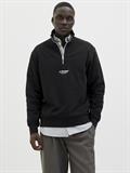 JJESOHO SWEAT QUARTER ZIP HN NOOS black
