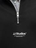 JJESOHO SWEAT QUARTER ZIP HN NOOS black