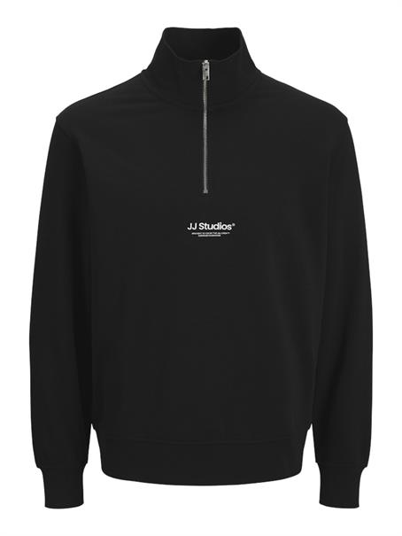 JJESOHO SWEAT QUARTER ZIP HN NOOS black