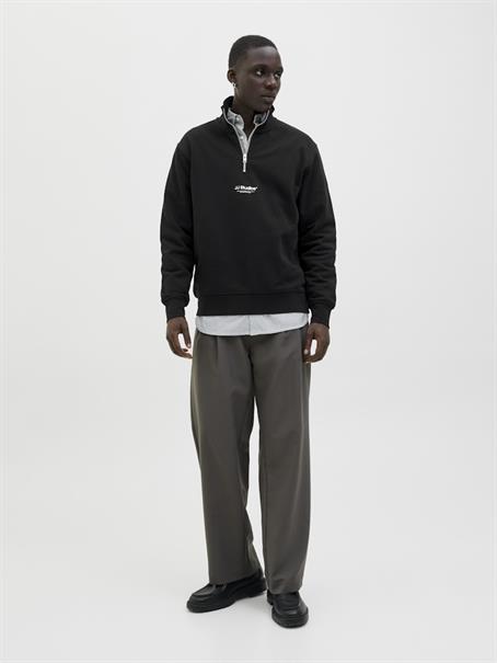 JJESOHO SWEAT QUARTER ZIP HN NOOS black
