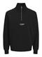 JJESOHO SWEAT QUARTER ZIP HN NOOS black