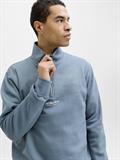 JJESOHO SWEAT QUARTER ZIP HN NOOS blue mirage
