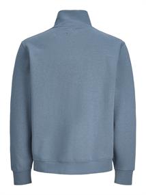 JJESOHO SWEAT QUARTER ZIP HN NOOS blue mirage
