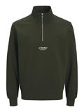JJESOHO SWEAT QUARTER ZIP HN NOOS duffel bag