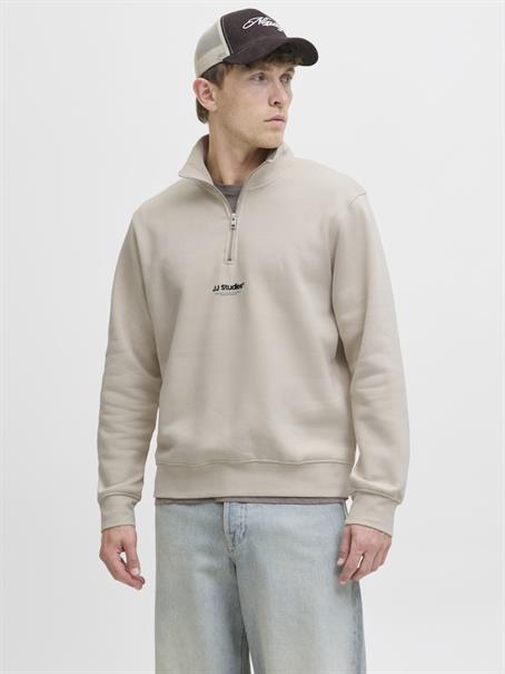 JJESOHO SWEAT QUARTER ZIP HN NOOS moonbeam