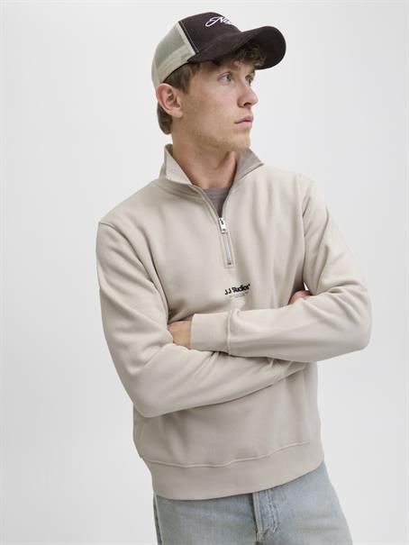 JJESOHO SWEAT QUARTER ZIP HN NOOS moonbeam