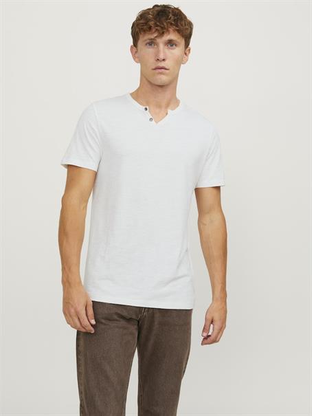 JJESPLIT NECK TEE SS NOOS cloud dancer